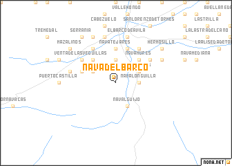 map of Nava del Barco