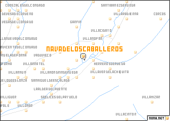 map of Nava de los Caballeros