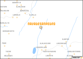 map of Nava de San Pedro