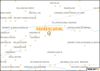 map of Navaescurial