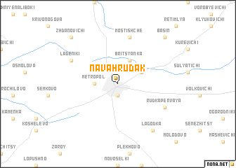 map of Navahrudak