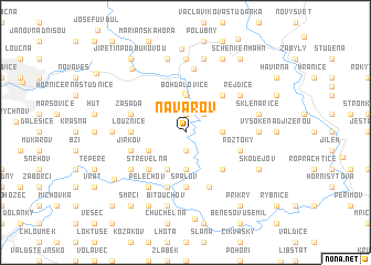 map of Návarov