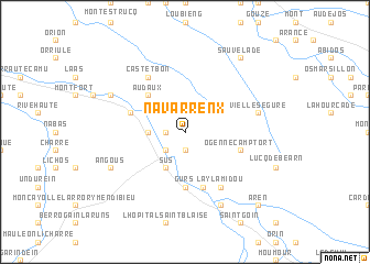 map of Navarrenx