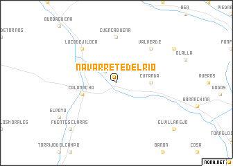 map of Navarrete del Río