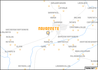 map of Navarrete