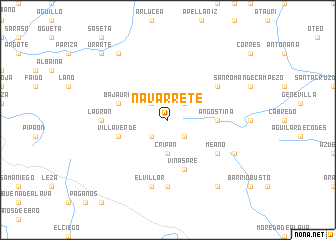 map of Navarrete
