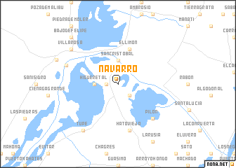 map of Navarro