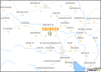 map of Navarro