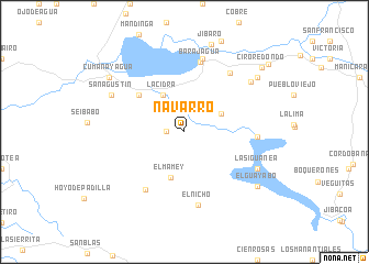 map of Navarro