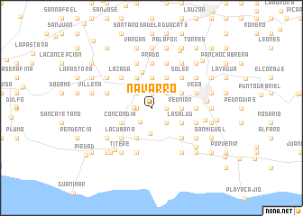 map of Navarro