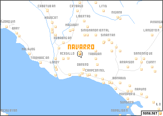 map of Navarro