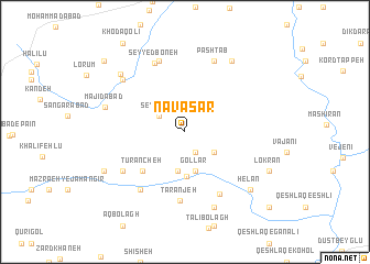 map of Navāsar