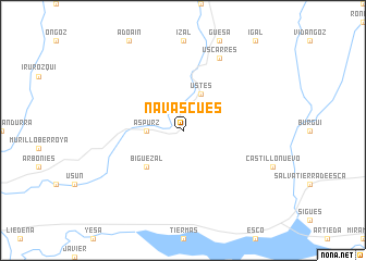 map of Navascués