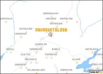 map of Navas de Tolosa