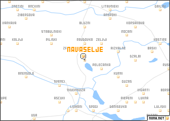 map of Navaseļje