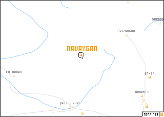 map of Navāygān