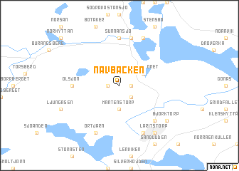 map of Nävbacken