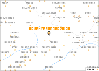 map of Naveh-ye Sang Parīdah