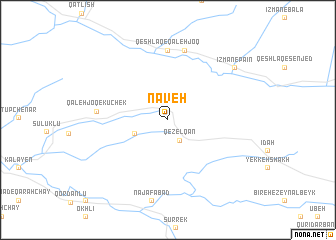 map of Nāveh