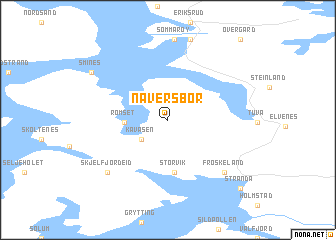 map of Naversbor