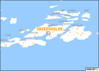 map of Näversholma