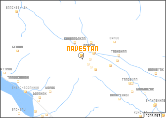 map of Nāvestān