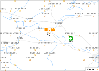 map of Navès