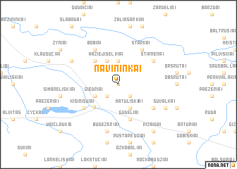 map of Navininkai