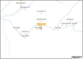 map of Navín