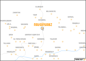 map of Nāvor Sabz