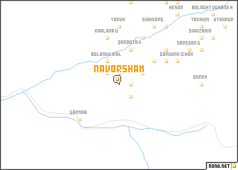 map of Nāvor Sham‘