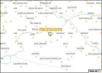 map of Navrški Vrh