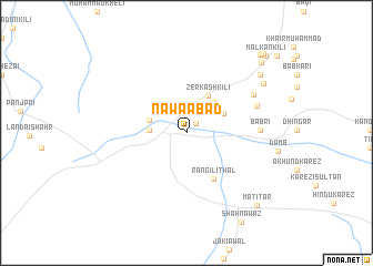 map of Nawaābād