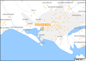 map of Nawaābād