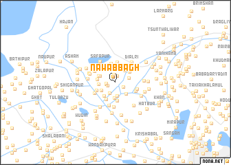 map of Nawābbāgh