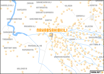 map of Nawāb Sāhib Kili