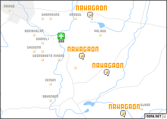map of Nawāgaon