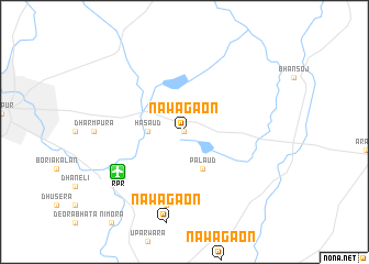 map of Nawāgaon