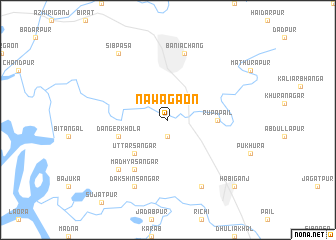 map of Nawāgaon