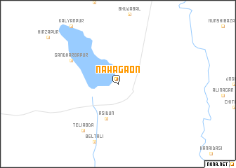 map of Nawāgaon