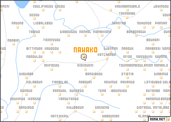 map of Nawako