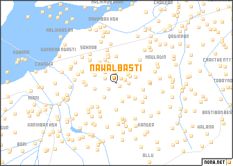map of Nawāl Basti