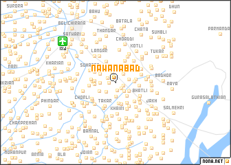 map of Nawānābād