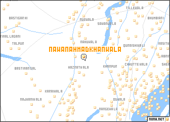 map of Nawān Ahmad Khānwāla