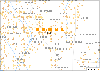 map of Nawān Bhūrewāla