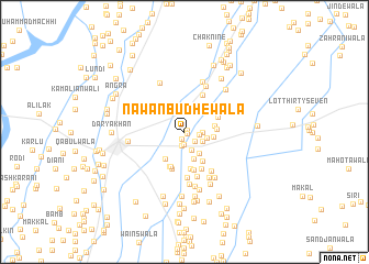 map of Nawān Budhewāla