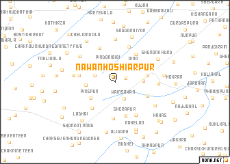 map of Nawān Hoshiārpur