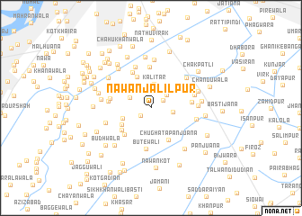 map of Nawān Jalīlpur