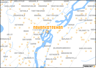 map of Nawān Kot Rehān