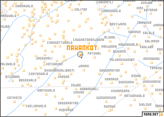 map of Nawān Kot